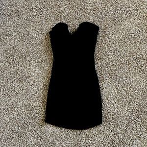 Nastygal strapless deep v dress